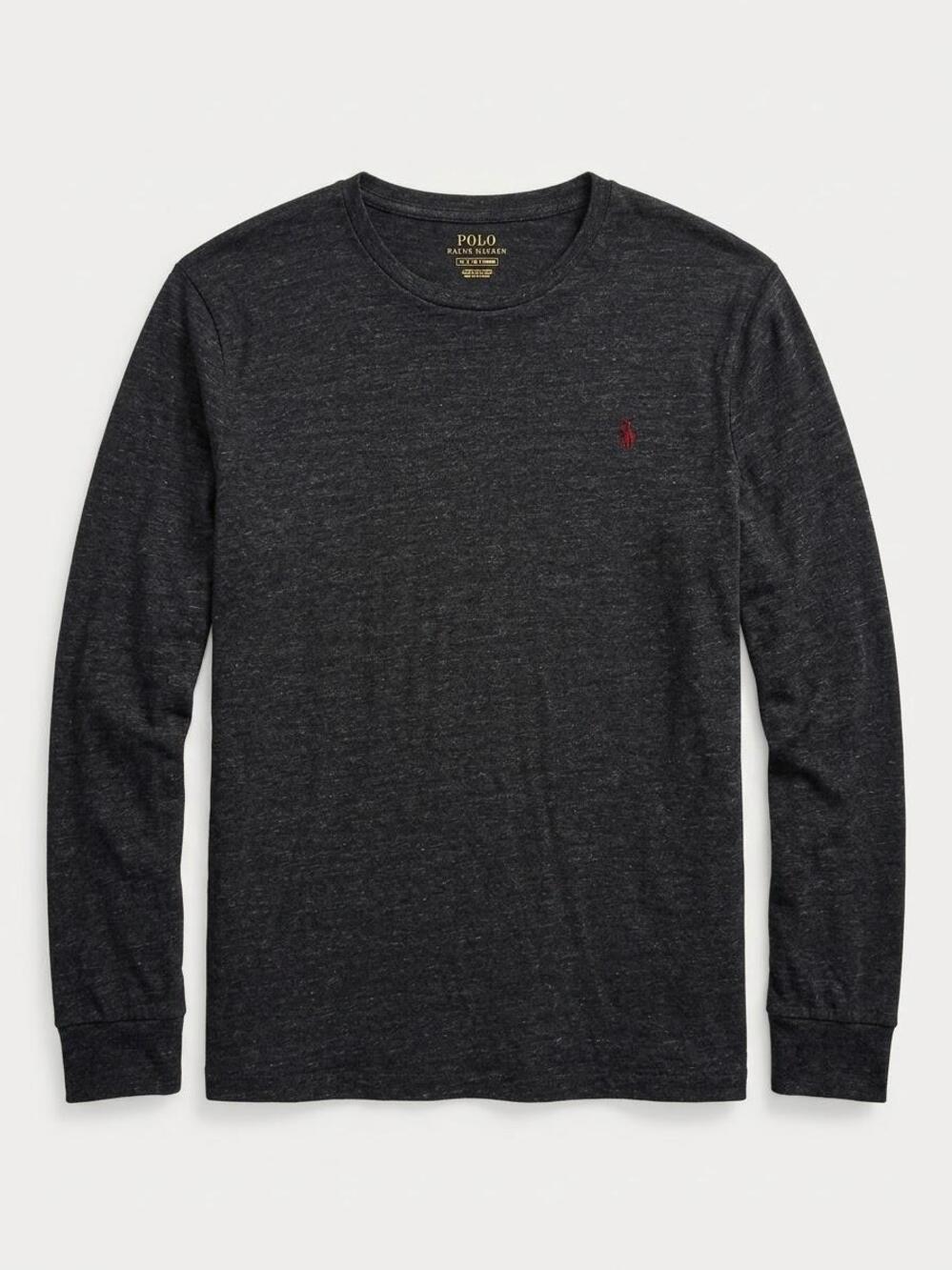 Polo Ralph Lauren Men's Long-Sleeve Heathered T-Shirt – Charcoal Grey